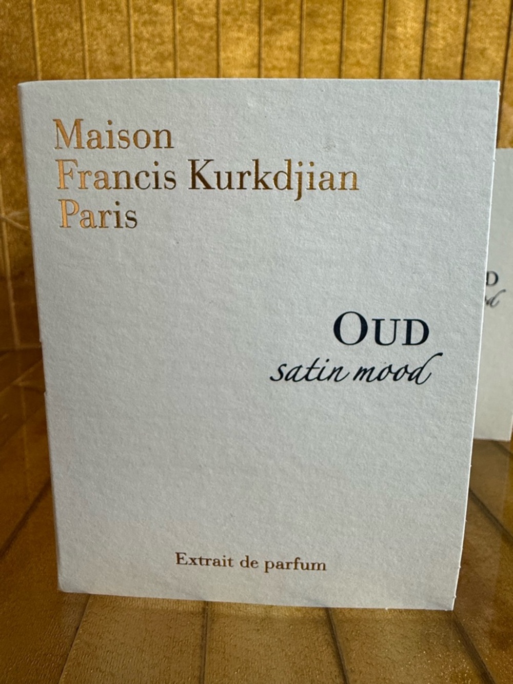 X3 Maison Francis Kurkdjian Oud satin mood EDP samples